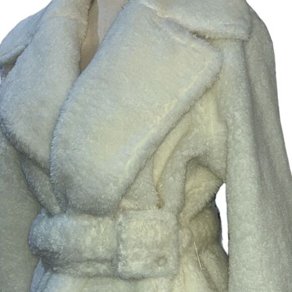 FTF Faux-Fur Belted Coat - Picture 7 of 14